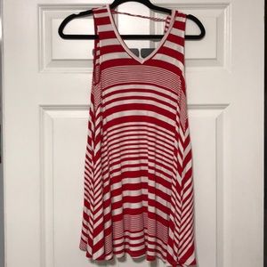 Red & white striped shirt